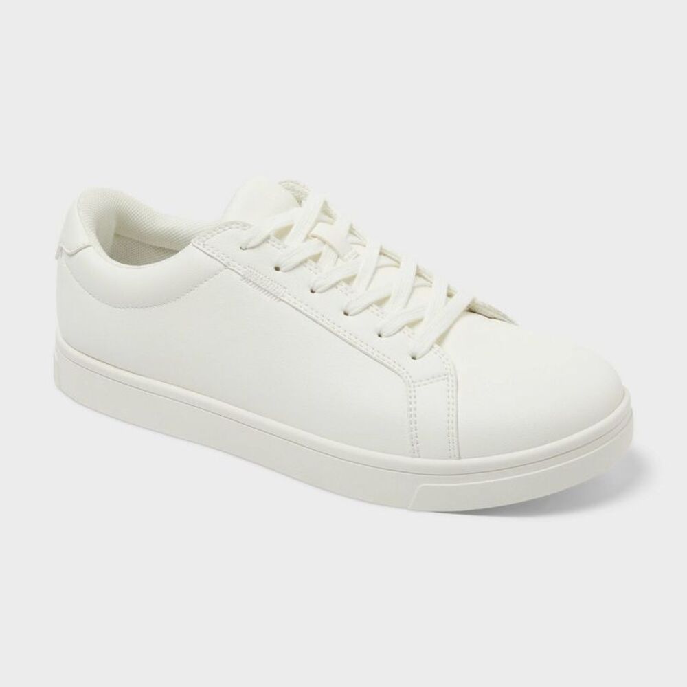 Goodfellow & Co White Low-Top Leather Sneakers